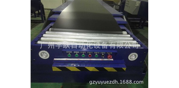 郵政系統在我司定制大批伸縮裝車機于鄭州工廠制造現場圖