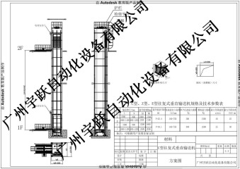 往復式垂直輸送機技術方案